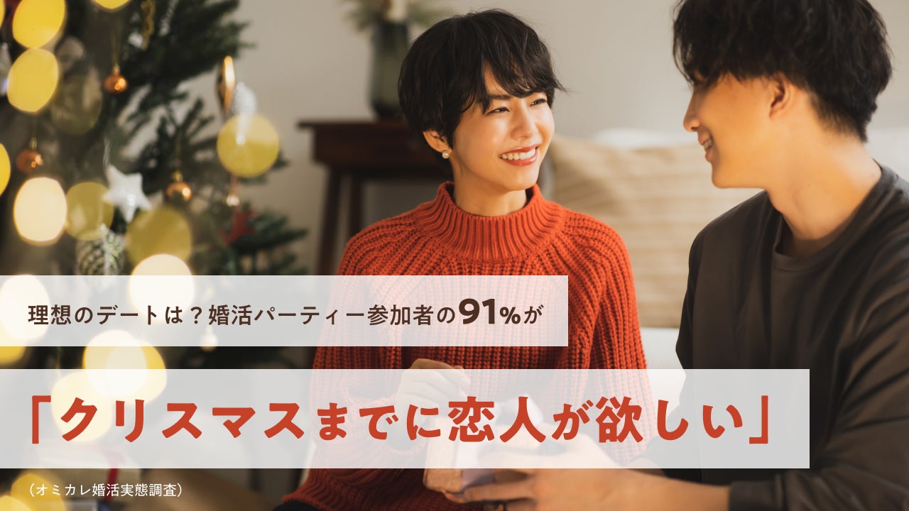 理想のデートは？婚活パーティー参加者の91％が「クリスマスまでに恋人が欲しい」（オミカレ婚活実態調査）のサブ画像1