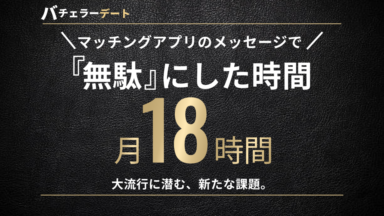 利用者の9割が「マッチングアプリ疲れ」1ヶ月あたり平均18時間、無駄なメッセージに費やしていることが判明。のメイン画像