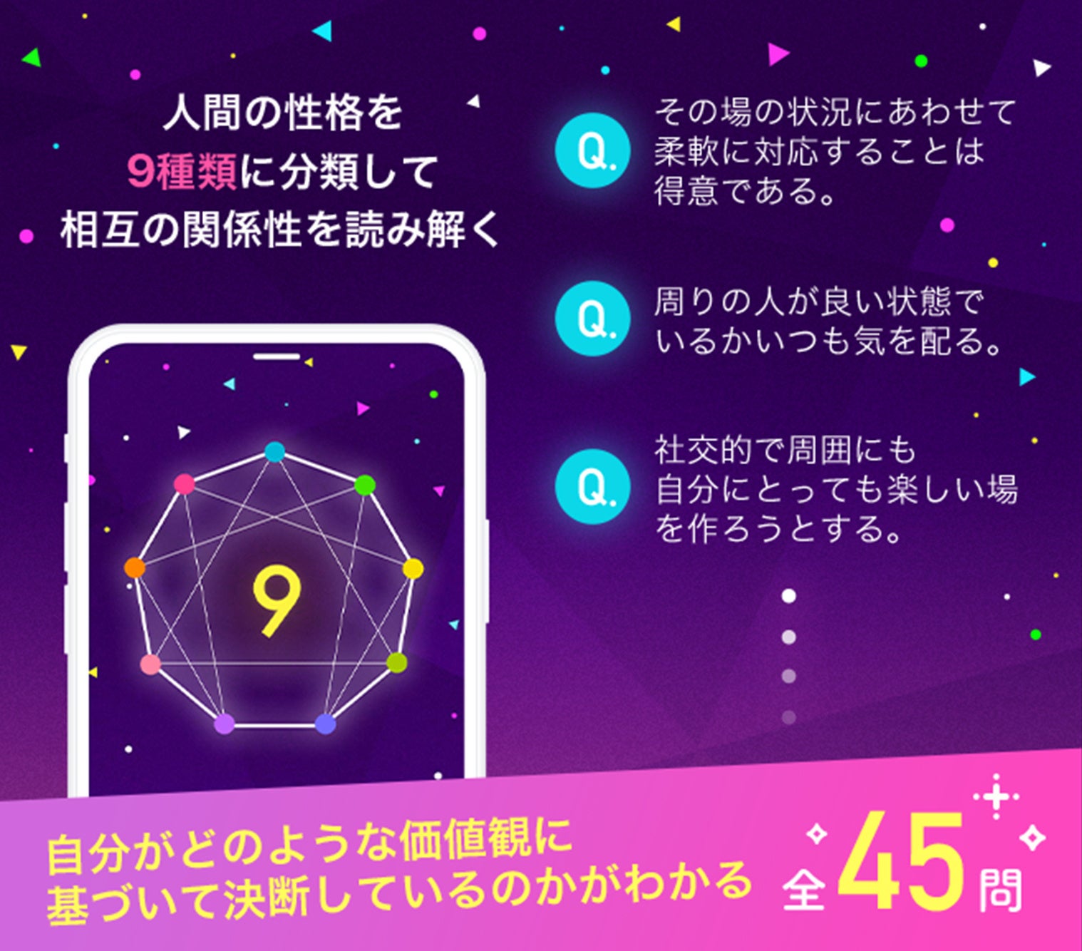 累計2800万人以上が体験！マッチングアプリ『with』がサービス開始以来初となる心理テスト販売を3月6日より開始！のサブ画像2_「恋愛エニアグラム診断」診断中画面