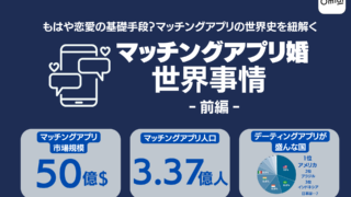Omiai Report light 『マッチングアプリ婚　世界事情（前編：世界編）』もはや恋愛の基礎手段？マッチングアプリの世界史を紐解くのメイン画像