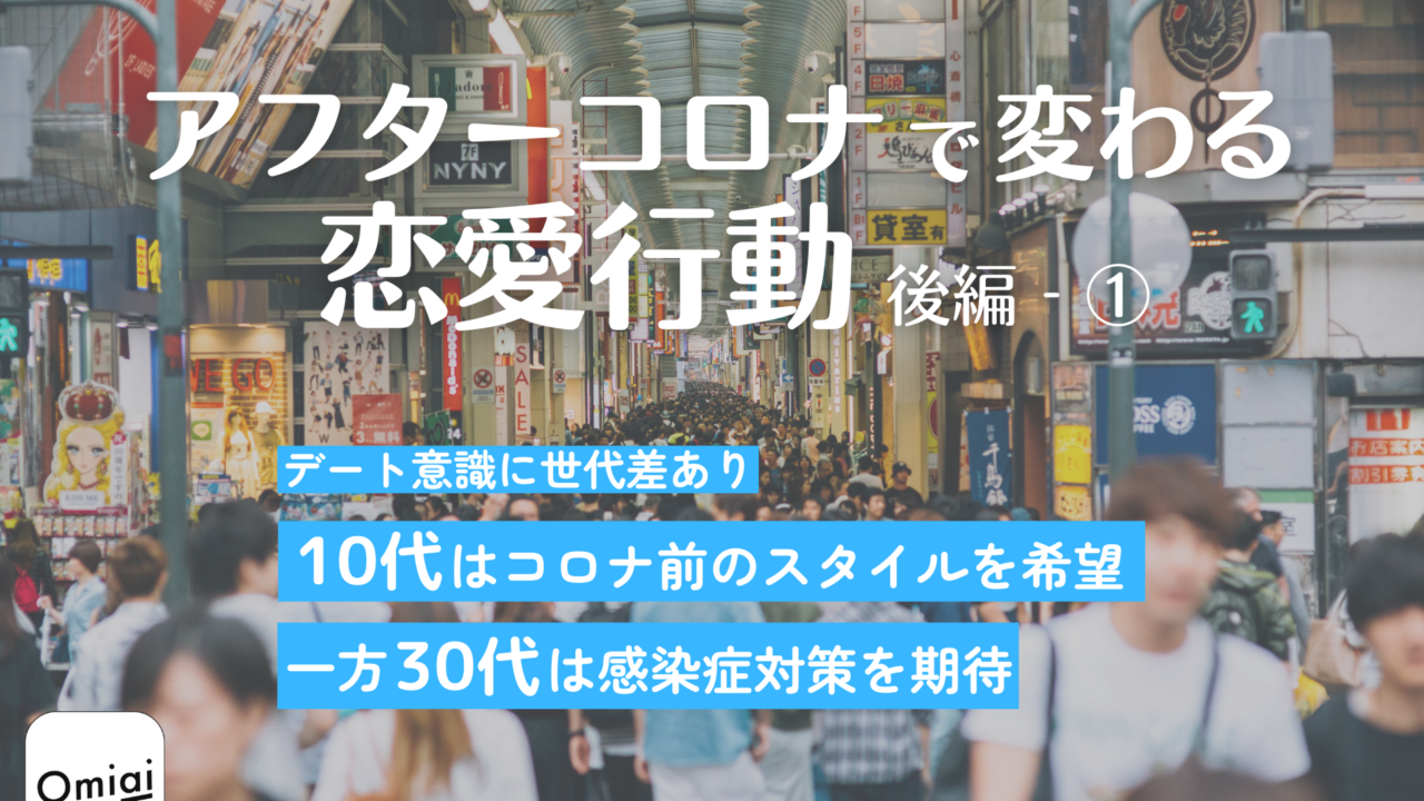 Omiai Report light 『アフターコロナで変わる恋愛行動（後編―①）』コロナ５類移行後の“恋人とのデート意識”を徹底調査！のメイン画像